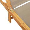 Loungers 2 pcs Taupe Solid Wood Acacia and L2D3