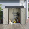 Sturdy Shed Garden Storage Galvanised Metal Steel Sheds w/ DoubeDoor Ventilation