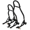 Motorbike Motorcycle Front fork & Rear Wheel Vee Paddock Stand Set for Bobbins.