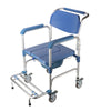 Mobile Commode Shower Chair Wheelchair Mobility Disability Elderly Aid