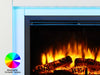 Electric Fireplace with Surround, LED Flame & Mood Light – Endeavour Castleton