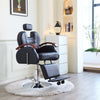 Reclining Barber Chair Salon Beauty Shaving Hydraulic Chair with Footrest