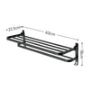 2/3 Tier Aluminum Basket Shower Rack Bathroom Storage Shelf Towel Rail Holder