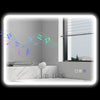 Bluetooth Bathroom Mirror with Touch Control, LED Lights, Wall Mounted