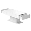 Coffee Table with RGB LED Lights Rectangular Cocktail Table For Living Room New