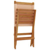Folding Garden Chairs 8 pcs Beige Fabric and Solid Wood H9N8