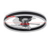 LED Ceiling Fan Light Dimmable LivingRoom Chandelier Lamp With Remote Control