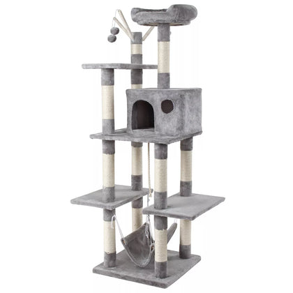 Large Cat Tree Tower Scratching Post Kitten Condo Activity Centre Climbing Trees