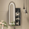 LED illuminated Bathroom Mirror Cabinet with Demister Shaver Socket Wall Mounted