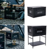 Portable Folding Camping Picnic Table Party Car Garden BBQ Storage Box W/Support