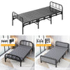 3FT Folding Single Guest Bed Padded Fold Up Metal Framed Sleeper Dormitory UK