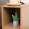 Slim Bedside Table Cabinet with Drawer for Bedroom Sofa Side Table End Tables