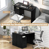 Home Office Desk Computer Workstation Laptop Desk w/ Power Outlet