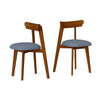 Wood Dining Chairs Set of 2 Mid-Century Modern Kitchen Chairs