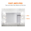Vanity LED Bathroom Mirror Cabinet Anti Fog Demister Shaver Socket Touch Sensor