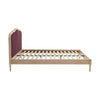 Dusk Versailles Plum Velvet & Natural Wood Effect King Size Bed Frame RRP £699