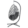 Hanging Egg Chair Folded Swing Hammock with Cushion & Stand for Indoor Outdoor