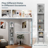180CM Bathroom Cabinet Freestanding Slim Tower Cabinet Floor Storage Cabinet