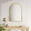 Large Window Garden Mirror Wall Mounted Metal Frame Floral Indoor Outdoor Decor