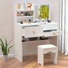 Dressing Table With Drawers Mirror Stool Set Makeup Desk Vanity Table Bedroom