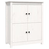 TANZEM Sideboard White 83x41.5x100 Solid Wood Pine,Sideboard Storage T2T7