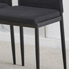 2/4/6 Dining Chairs Side Chairs High Back Velvet/Faux Leather Padded Seat Home