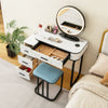 Vanity Table & Stool Set Makeup Dressing Mirror Table