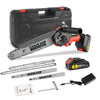 21V Battery Electric Cordless 6+8 inch Brushless Chainsaw Mini Saw For Makita