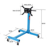 Adjustable Professional Heavy Duty Engine & Gearbox Mount Support Stand - 1000lb