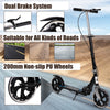 100/200mm WheelsFolding Kick Push Scooter Teens Adult Ride on Adjustable Height