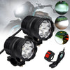 Universal Front Spot Light Motorcycle Auxiliary Motorbike Fog Lamp Headlight 72W