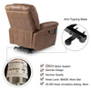 Large PU Electric Lift Rise Recliner Chair Massage Heat Armchair For Disabled