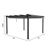 Garden Pergola Awning Gazebo Outdoor Canopy Furniture Party Barbecue Shelter