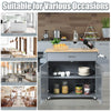 Kitchen Island Storage Trolley Rolling Cart Shelves Cupboard Cabinet Drawer Home