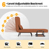 4-in-1 Convertible Sofa Bed Folding Single Sleep Chair w/Adjustable Backrest