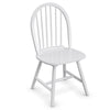 2 Piece Wooden Kitchen Dining chairs with High Spindle Back White