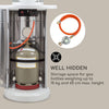 Gas Patio Heater Outdoor Heating 50 mBar 11.2 kW 360 ° View Portable Silver