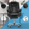 Massage Office Chair Gaming Computer Desk Swivel Recliner Chair Leather Footrest