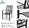 7Pcs Patio Dining Set Larger Rectangle Garden Outdoor Dining Set Patio Table Set