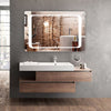 Bathroom Mirror with LED Light Illuminated Demister Anti-fog Touch Wall Mounted
