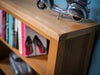 Oak Small Bookcase Shelving – Compact Storage Bookcase Fully Built