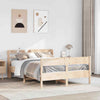 Bed Frame with Headboard 140x200 Solid Wood Pine V1H4