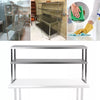 Commercial Catering Stainless Steel Over Shelf Kitchen Prep Work Table Bench UK