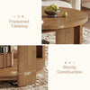 80cm Round Coffee Table for Living Room 2-Tier Modern Circle Accent Center Table