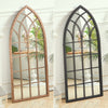 Large Window Garden Mirror Wall Mounted Arch Rustic Indoor Outdoor Floral Decors