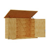 Triple Wheelie Bin Storage Wooden Garbage Bin Shed Outdoor Garden Store Cover