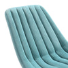 Tiffany Blue Velvet Armchair Stripe Accent Chair Lazy Sofa Seat Gold Metal Legs
