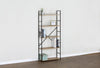 5 Tier Ladder Shelf Bookcase Wide Living Room Display Storage Shelving Unit