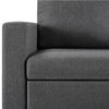 Sectional Sofa with Chaise L-Shaped Reversible Sofa Bed with Storage Dark Gray