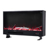 Home LED Fireplace Insert Wall Mounted Electric Inset Media Fire Freestand Feet
